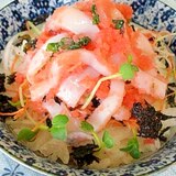 「ぷちぷち☆」がたまらない！イカ明太丼。